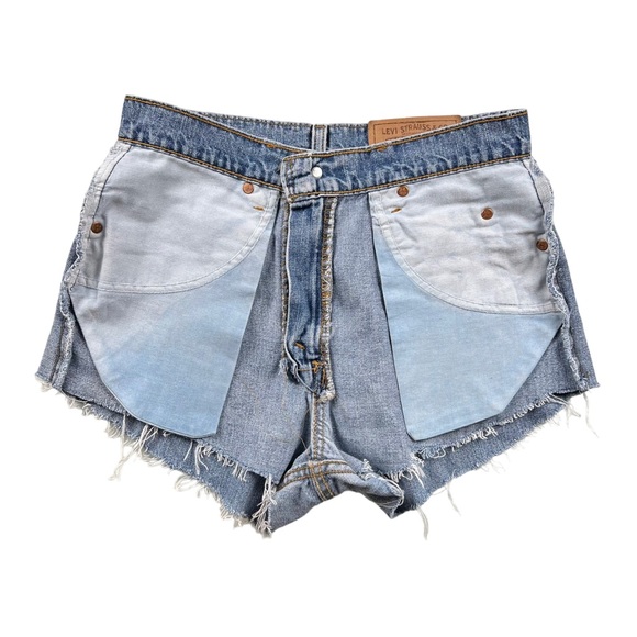 Vintage Levi’s 10965 USA Made Denim Cutoff Shorts - Picture 7 of 17